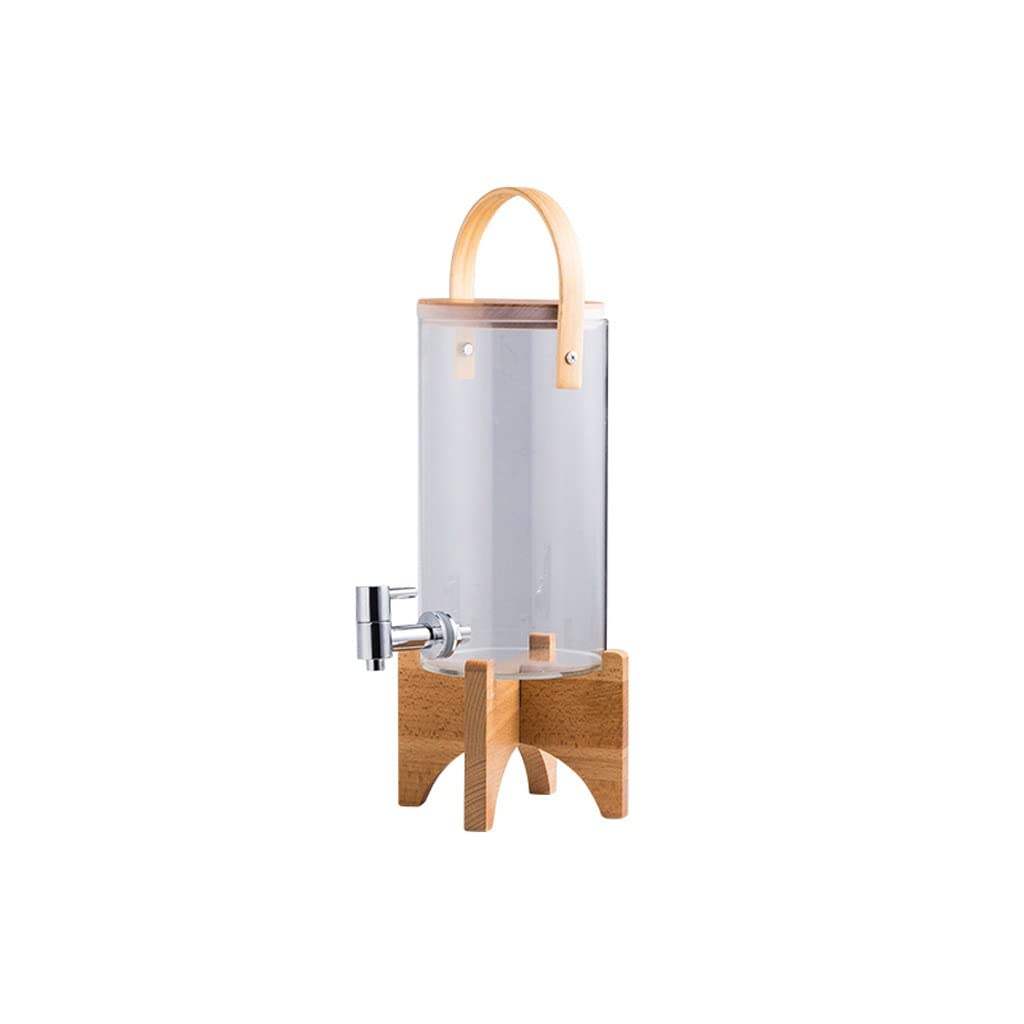 Glass Cold Water Pitcher with Faucet Large Capacity Z89049