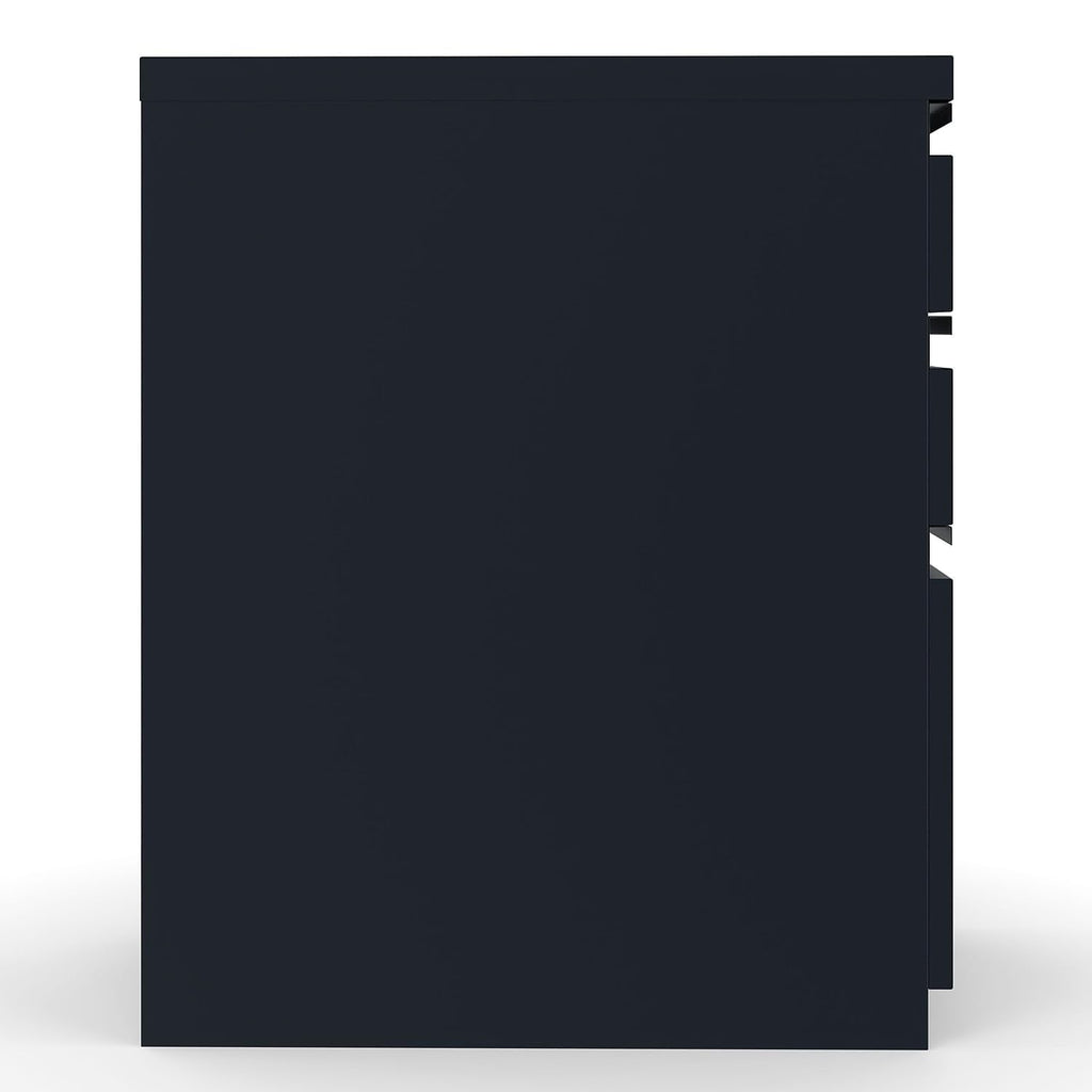 Black 3 Drawer Letter Size Lockable File Cabinet U6581