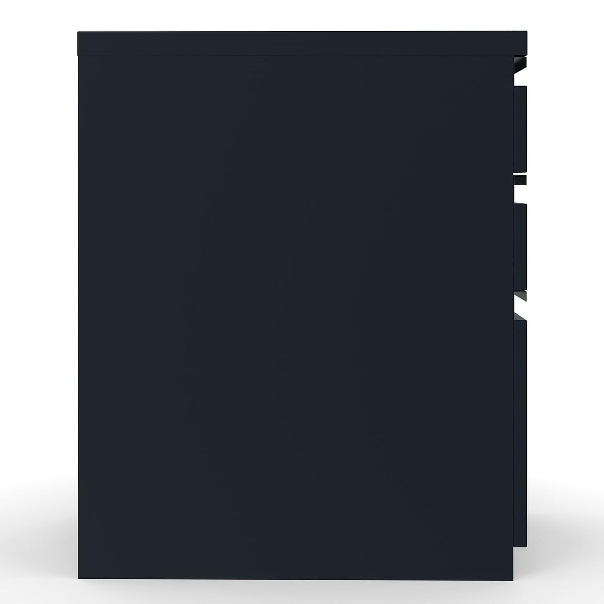 Black 3 Drawer Letter Size Lockable File Cabinet U6581