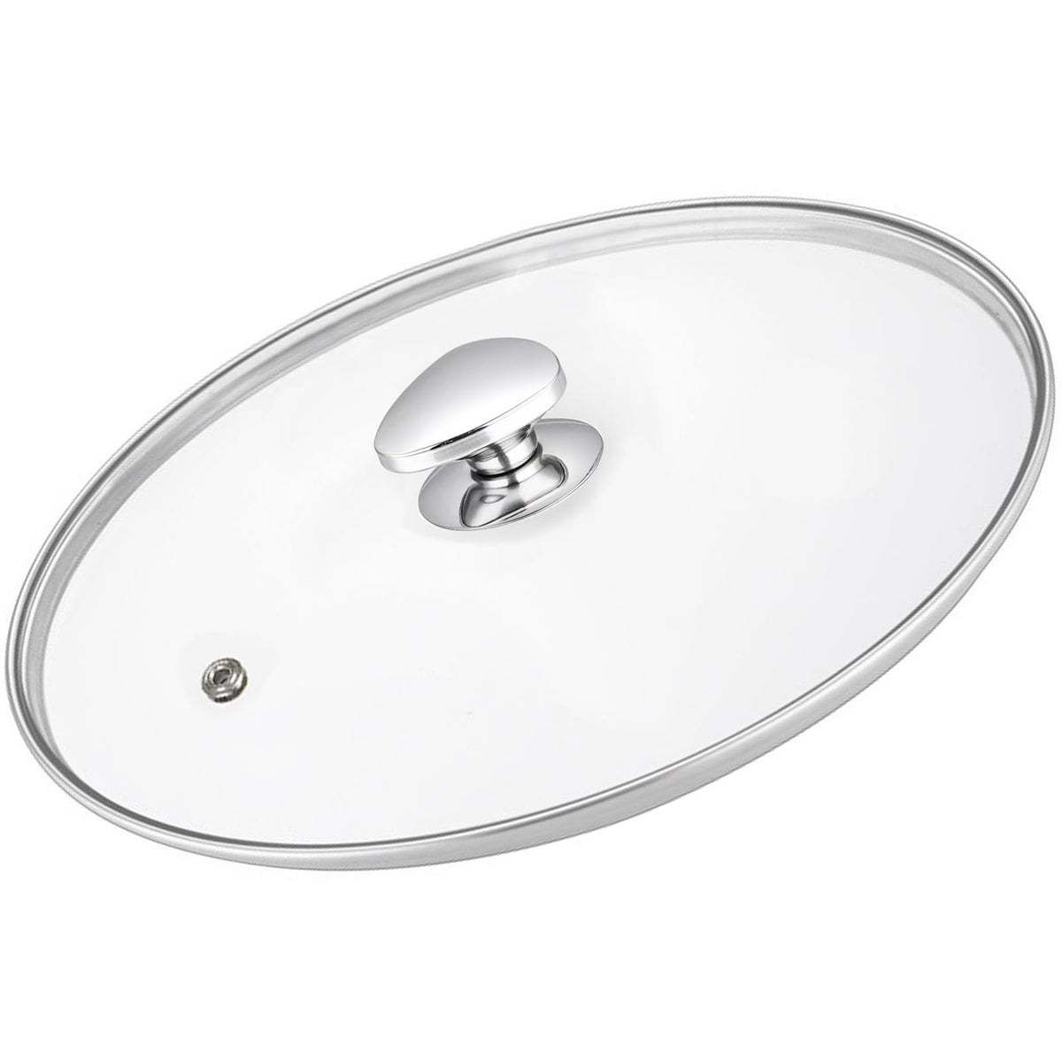 14 Inch Clear Tempered Glass Lid with Vent O964