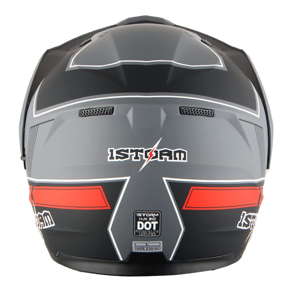 Motorcycle Modular Flip up Full Face Helmet Dual Visor Y56435