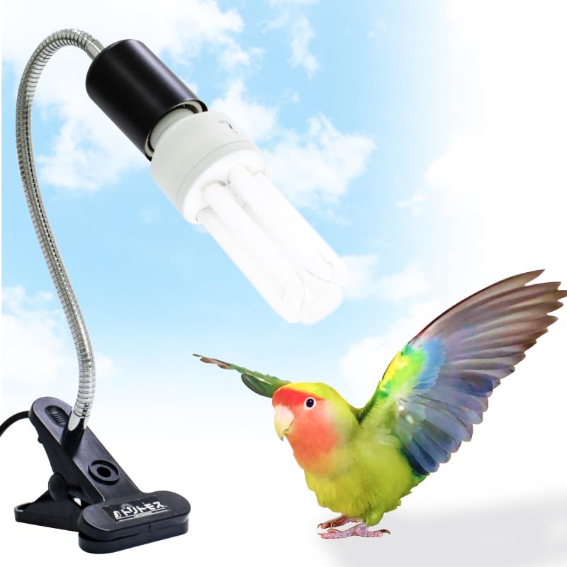 Bird Cage UVB Light Combo Kit 2.4% UVB UVA 20W Compact Fluorescent Bulb Z3822