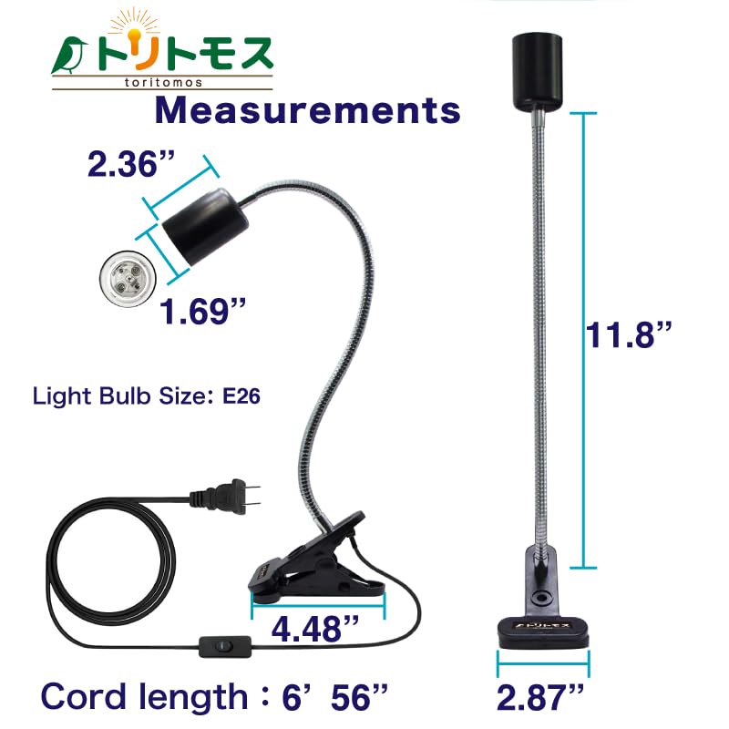 Bird Cage UVB Light Combo Kit 2.4% UVB UVA 20W Compact Fluorescent Bulb Z3822