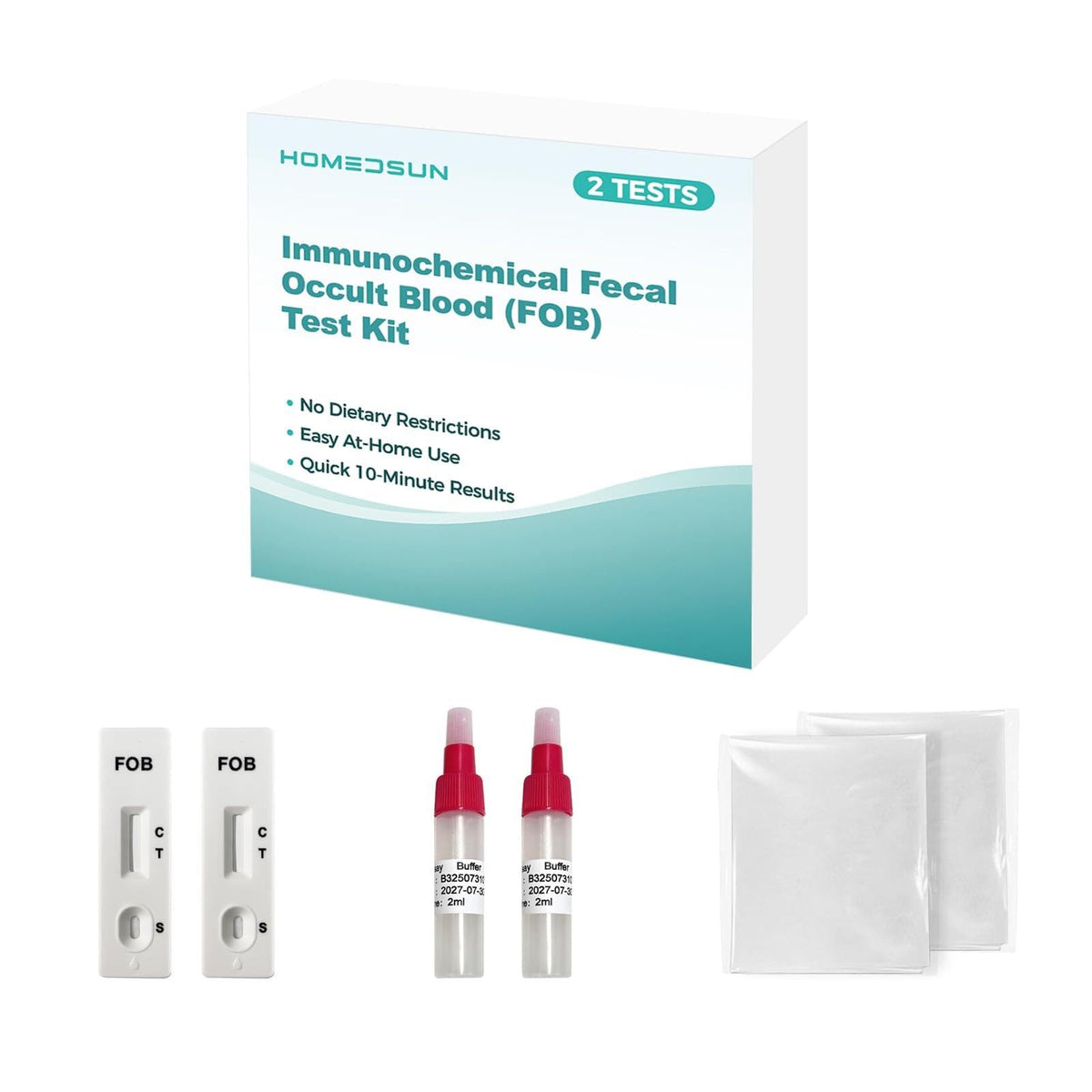 2-Pack Immunochemical Fecal Occult Blood Home Test Kit G58884