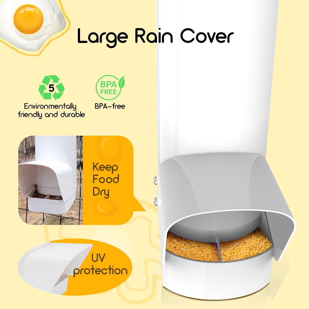 Automatic 7lb PVC Chicken Feeder H6678