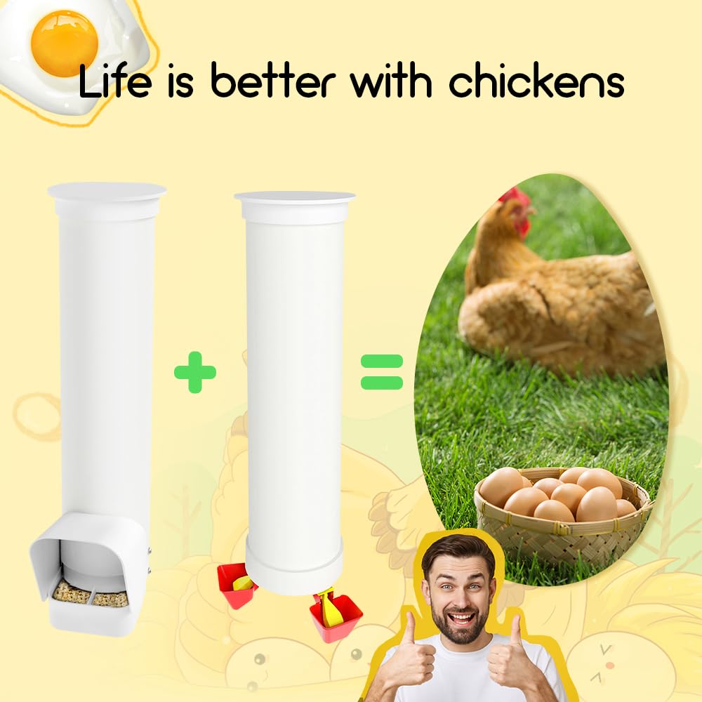 Automatic 7lb PVC Chicken Feeder H6678