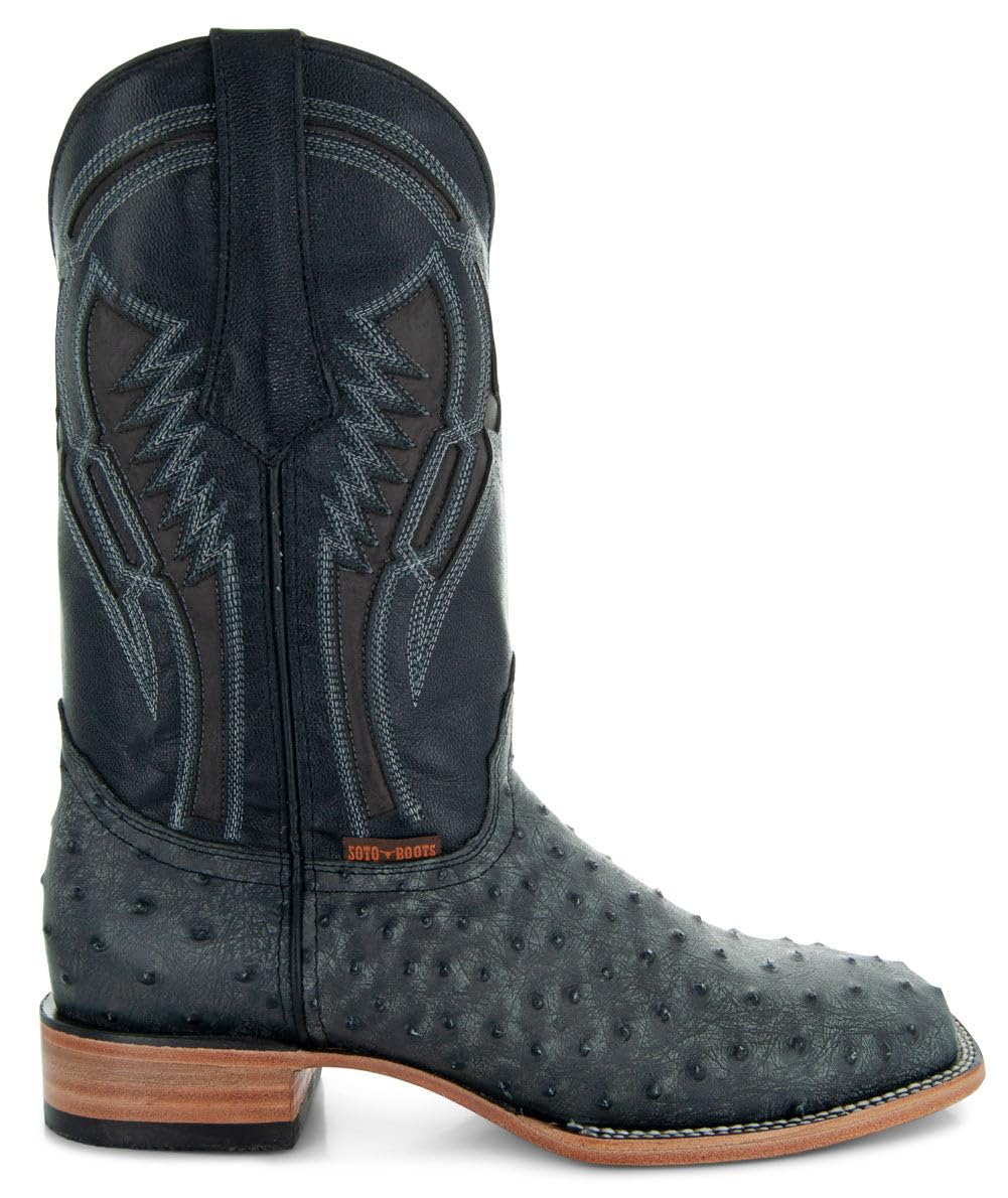 Ostrich Print Cowboy Boots B254465