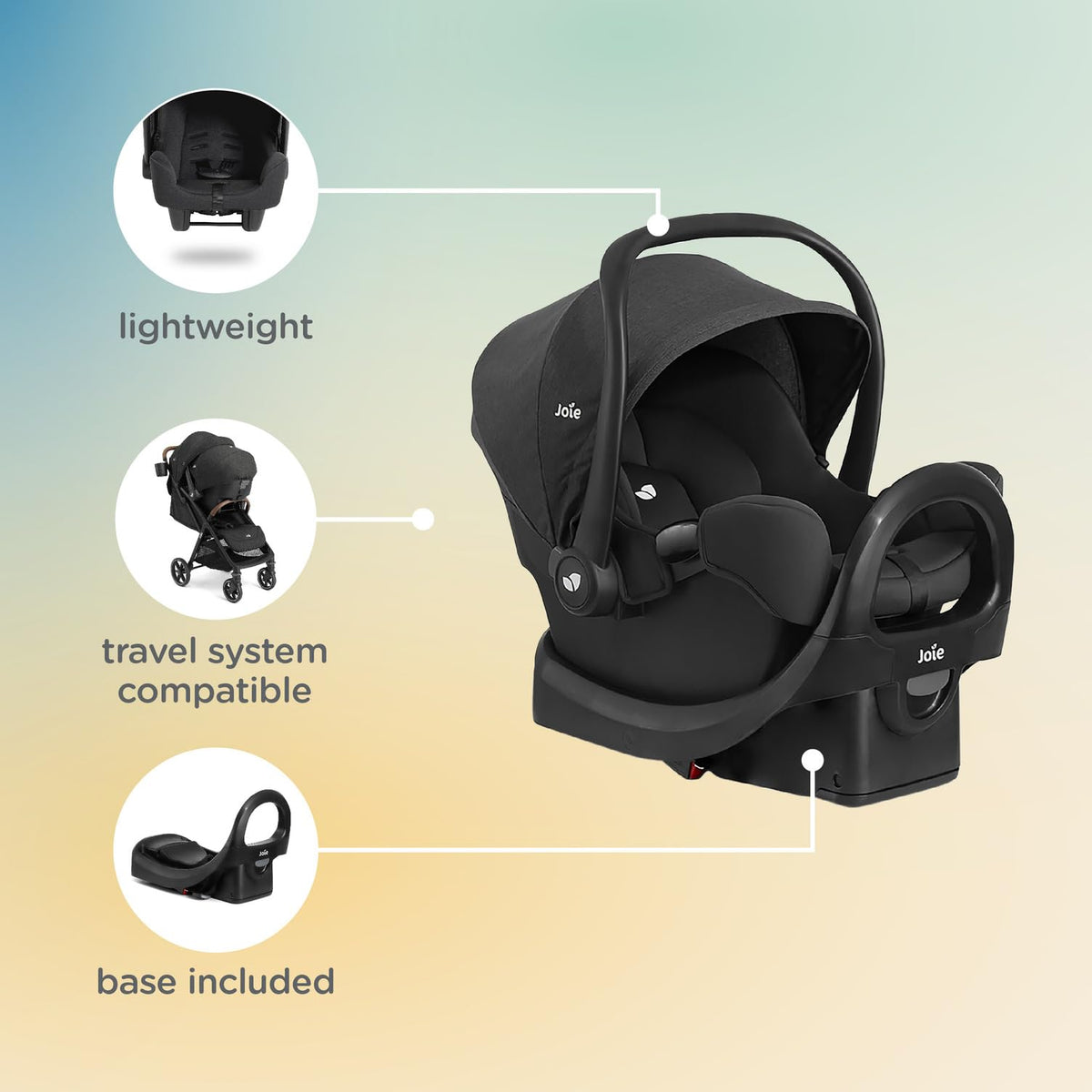 Infant Car Seat & Anti-Rebound Base O3395