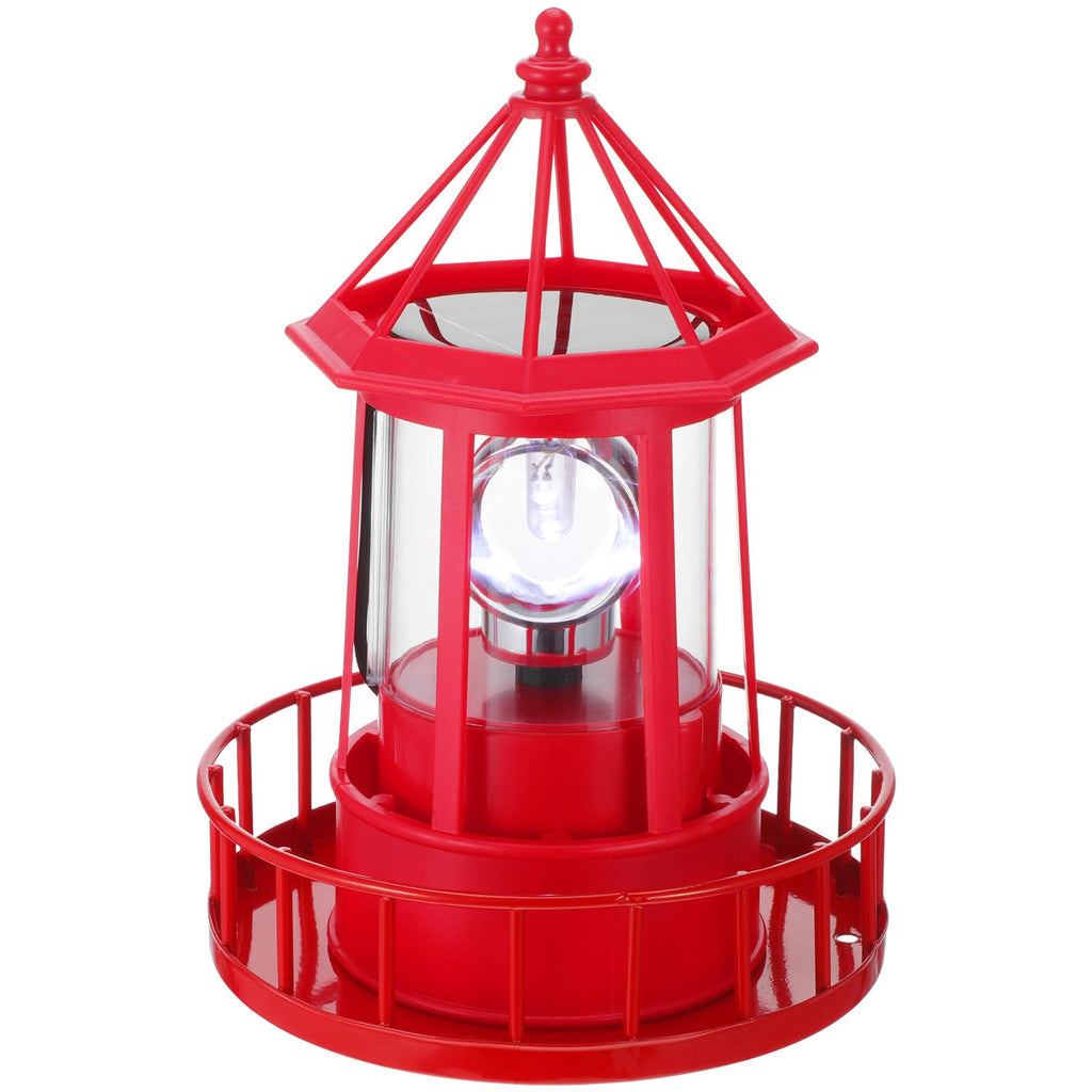 Solar Rotating Lighthouse Garden Light V9664