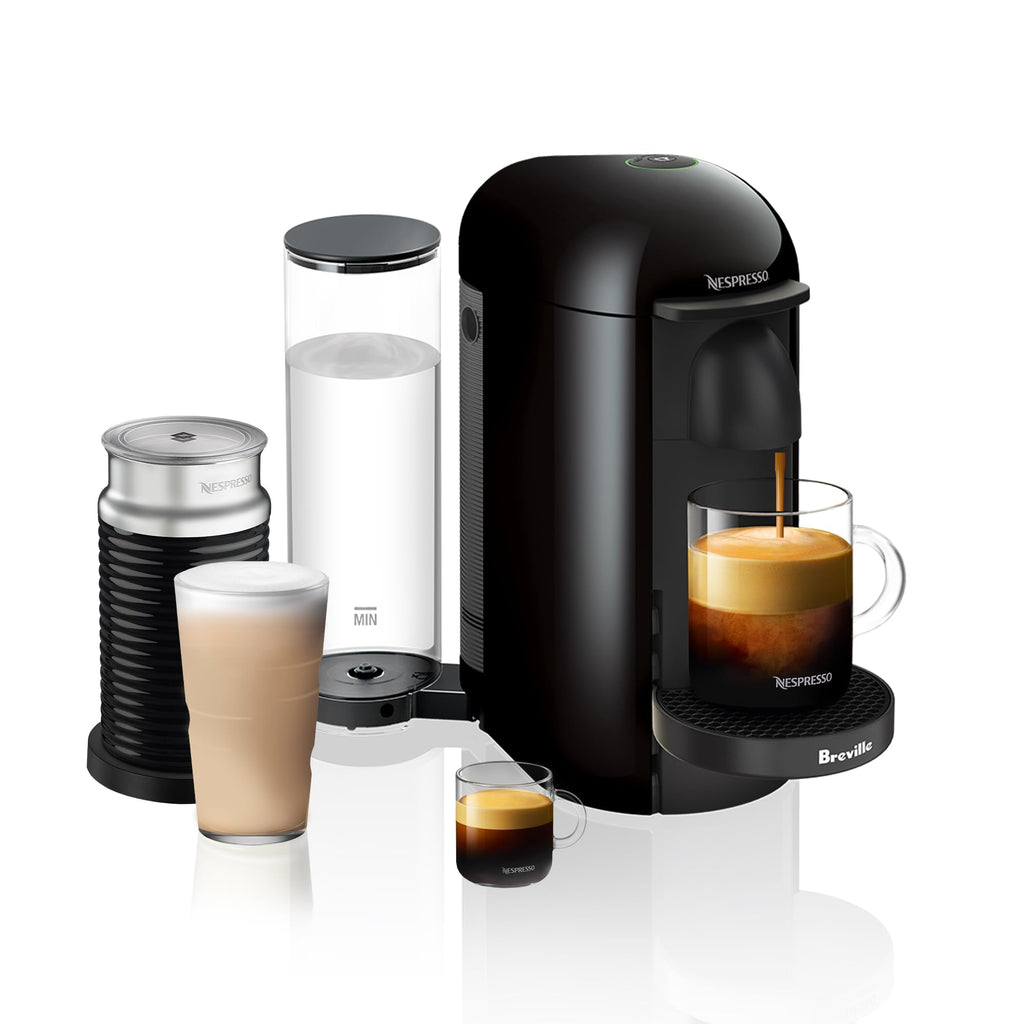 Ink Black Coffee and Espresso Maker with Milk Frother E461991