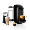 Ink Black Coffee and Espresso Maker with Milk Frother E461991