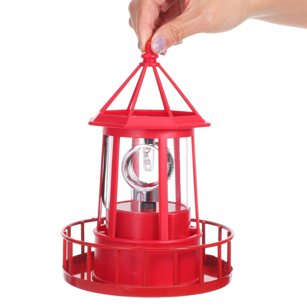 Solar Rotating Lighthouse Garden Light V9664