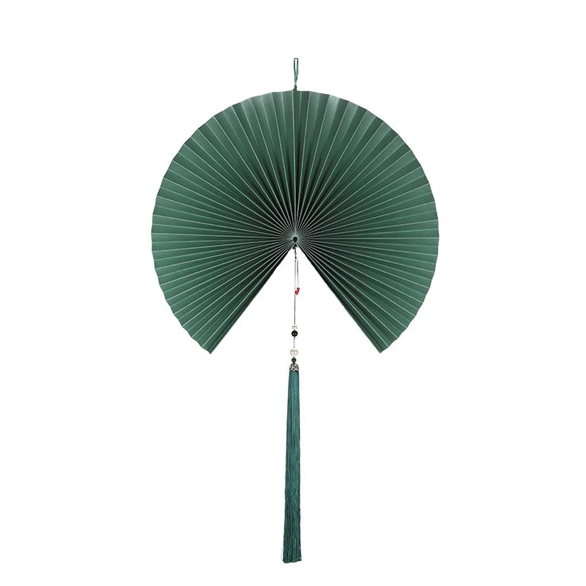 Handmade Hanging Folding Paper Fan Green 32'' N5332