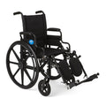 Lightweight Wheelchair with 18" Wide Seat and 300 lb. Weight Capacity U114
