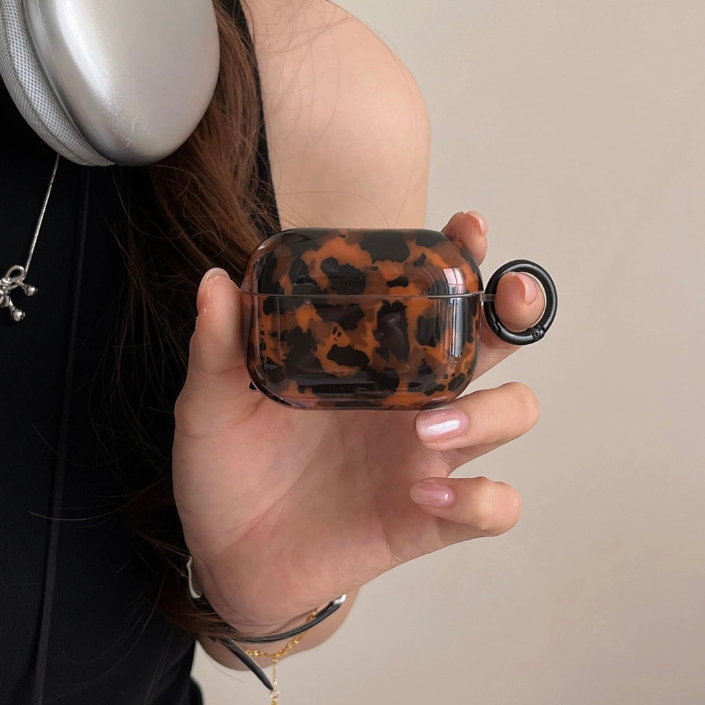 Leopard Cheetah Print AirPods 3rd Generation Case with Keychain Z12880