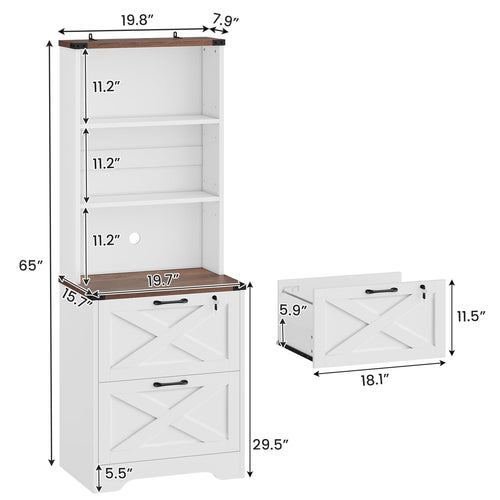 2 Drawer File Cabinet with Lock C929202