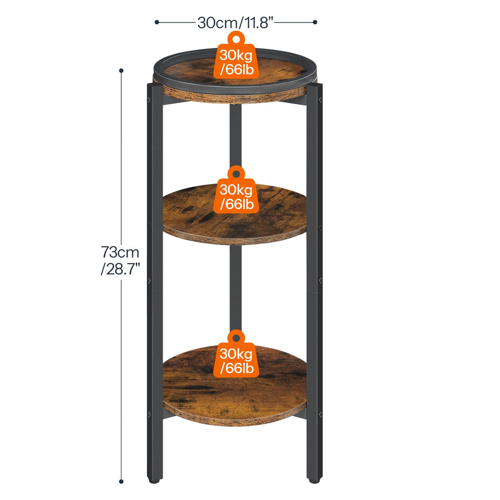 Small Round 3-Tier Side Table W24651