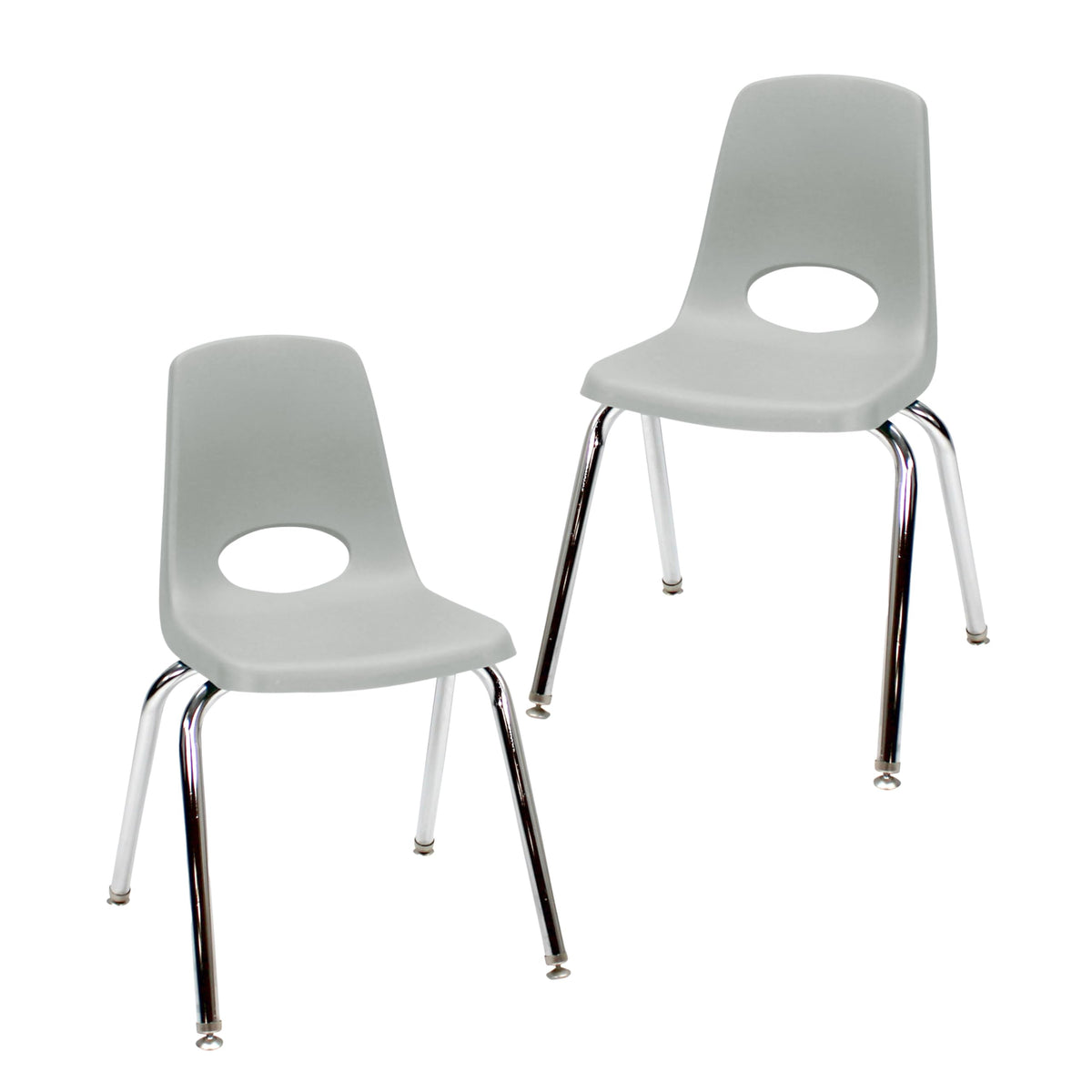 16" Light Gray School Stack Chair 2-Pack I736194
