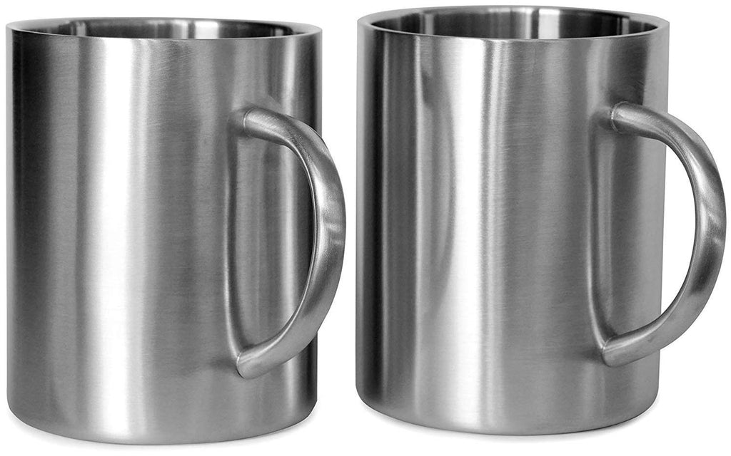 15 oz Double Wall Stainless Steel Insulated Mug Set of 2 F606