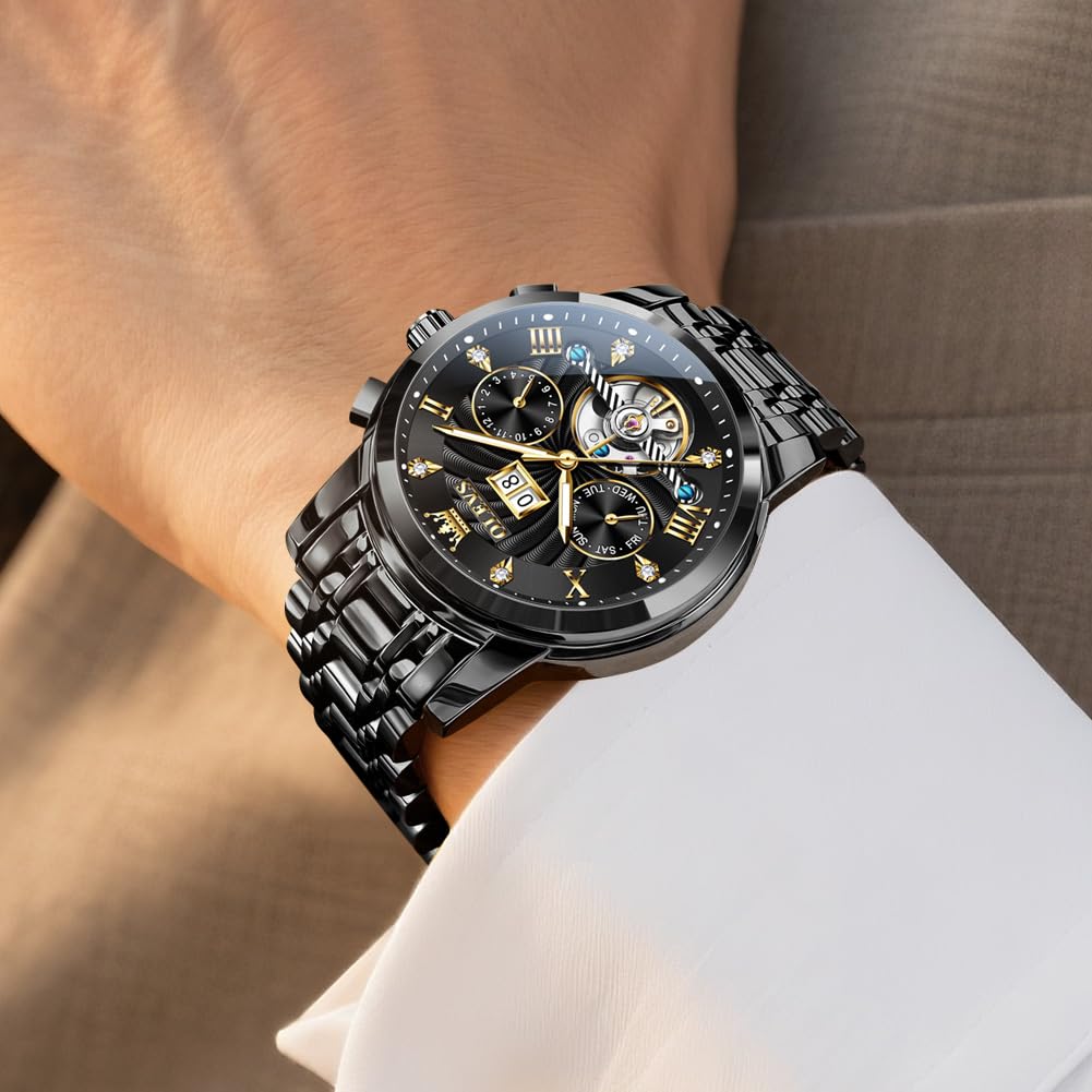 Waterproof Luminous Chronograph Calendar Wrist Watches B9873