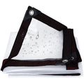3x3ft Heavy Duty Waterproof Clear Poly Tarp with Grommets S25600