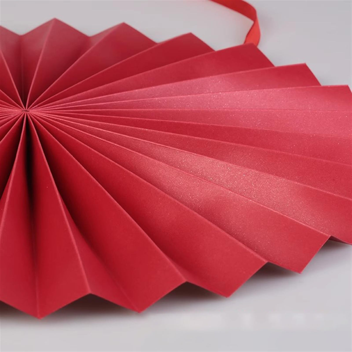 Handmade Hanging Folding Paper Fan Green 32'' N5332