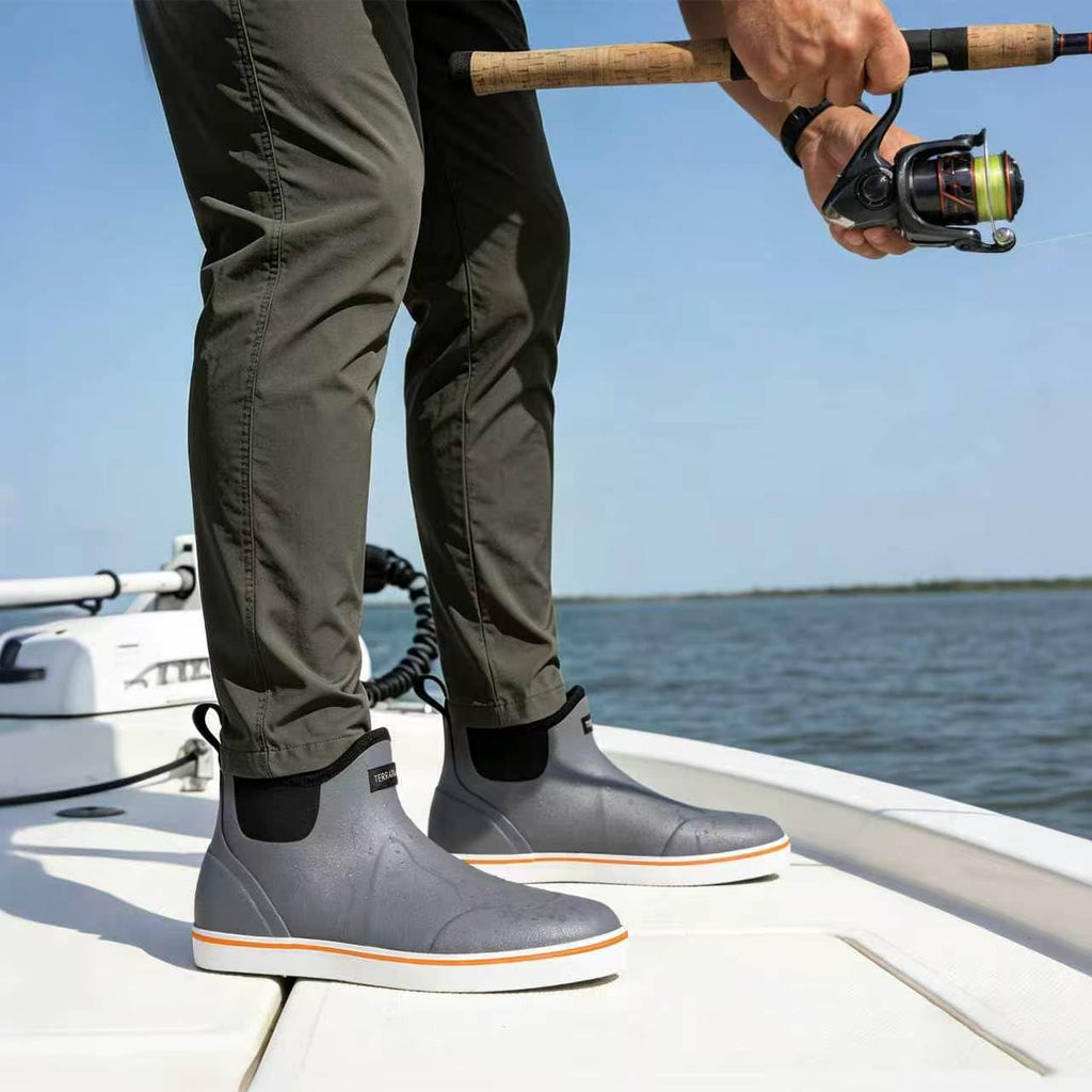 Waterproof Slip-On Ankle Deck Boots D484023