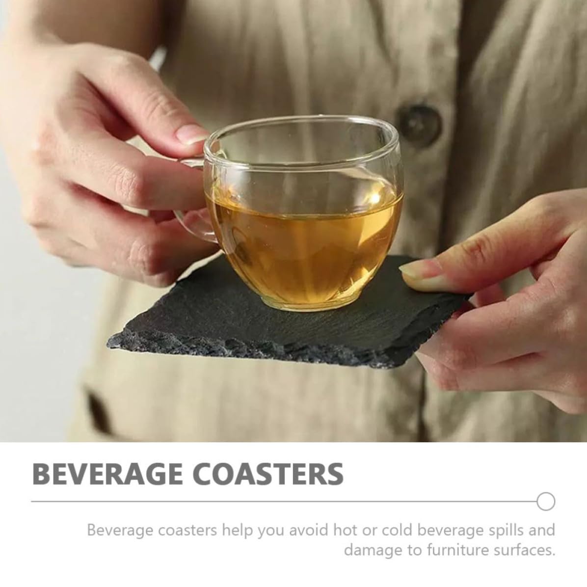 Natural Stone Table Coasters L3110