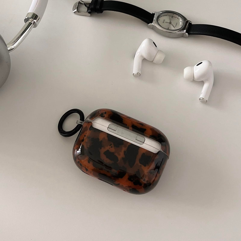 Leopard Cheetah Print AirPods 3rd Generation Case with Keychain Z12880