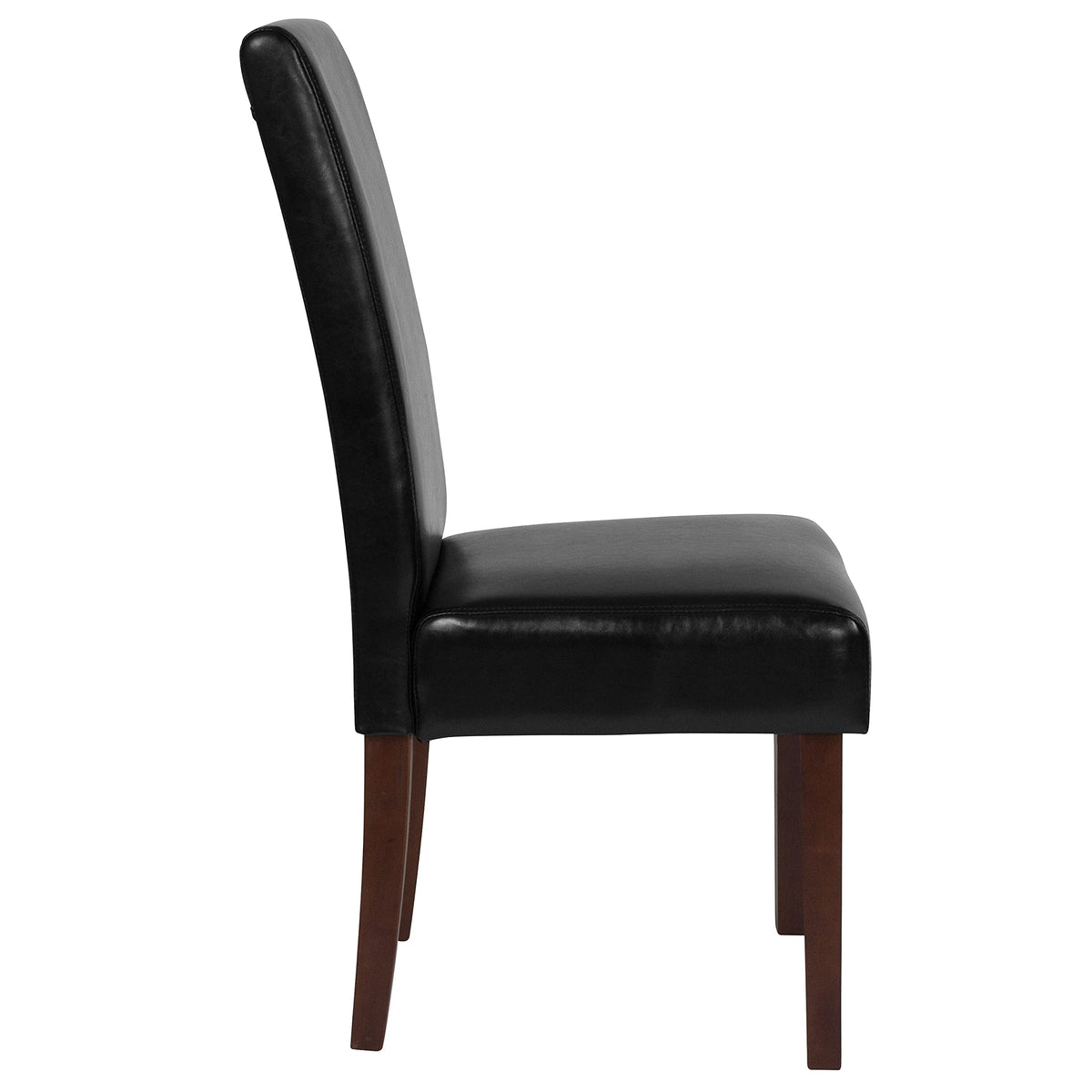 Black Faux Leather Parsons Chair 4-Pack G70334