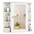 White Wall Mounted Medicine Cabinet with Mirror Z90814