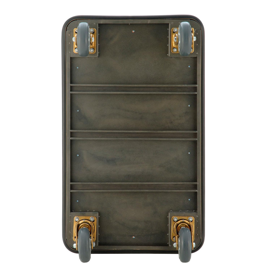 Gold Stainless Steel Bellman Cart U7989