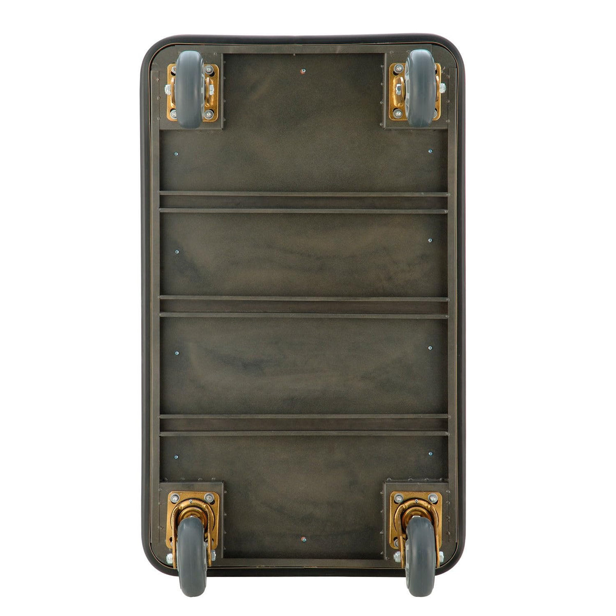 Gold Stainless Steel Bellman Cart U7989