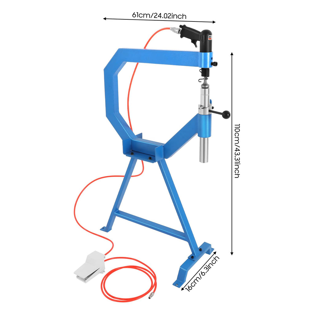 Pneumatic Planishing Hammer with Foot Pedal and Steel Stand T18517