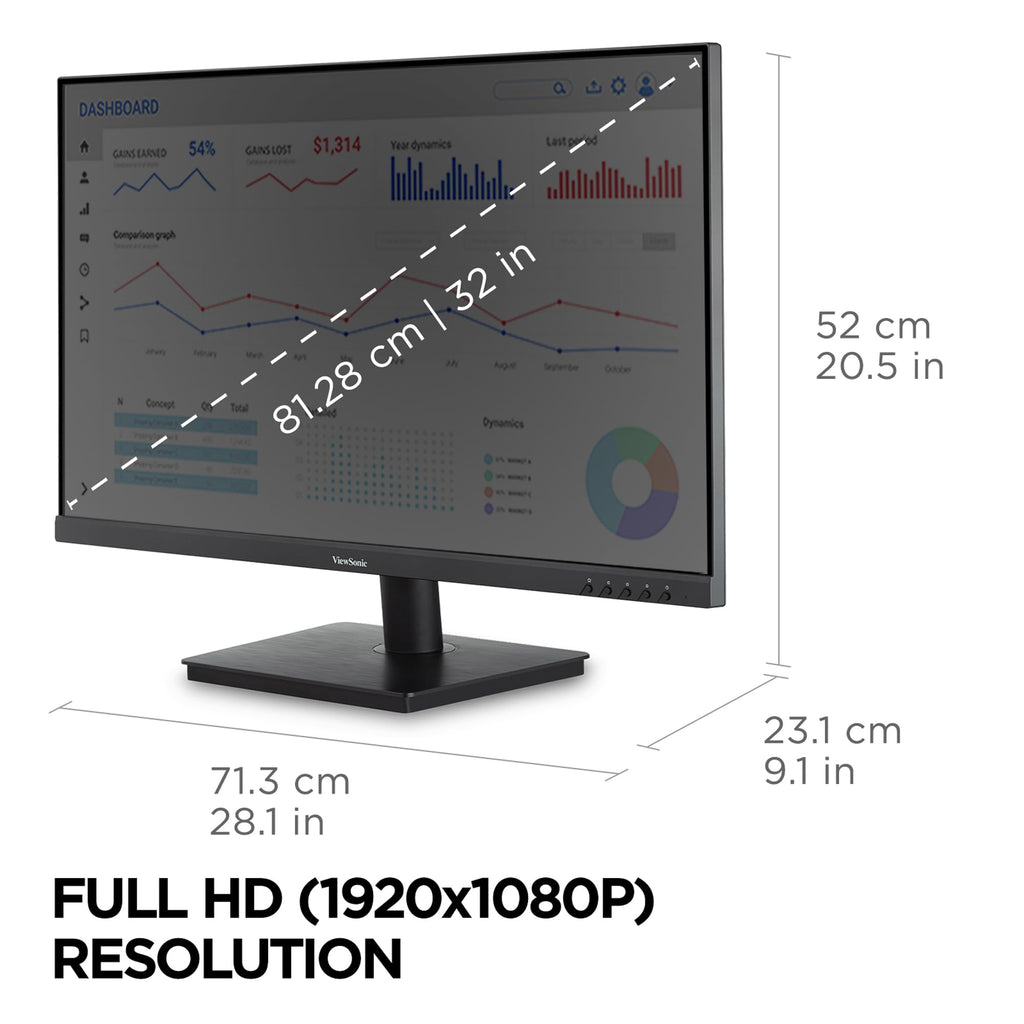 32 Inch 1080p IPS Computer Monitor D984326