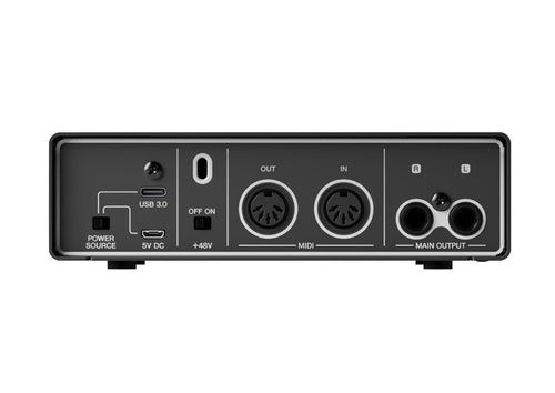2-in/2-out USB-C Audio/MIDI Interface with 32-bit/192kHz Support, Black S272