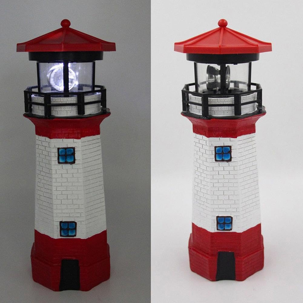 Waterproof Rotating Solar Lighthouse M1962