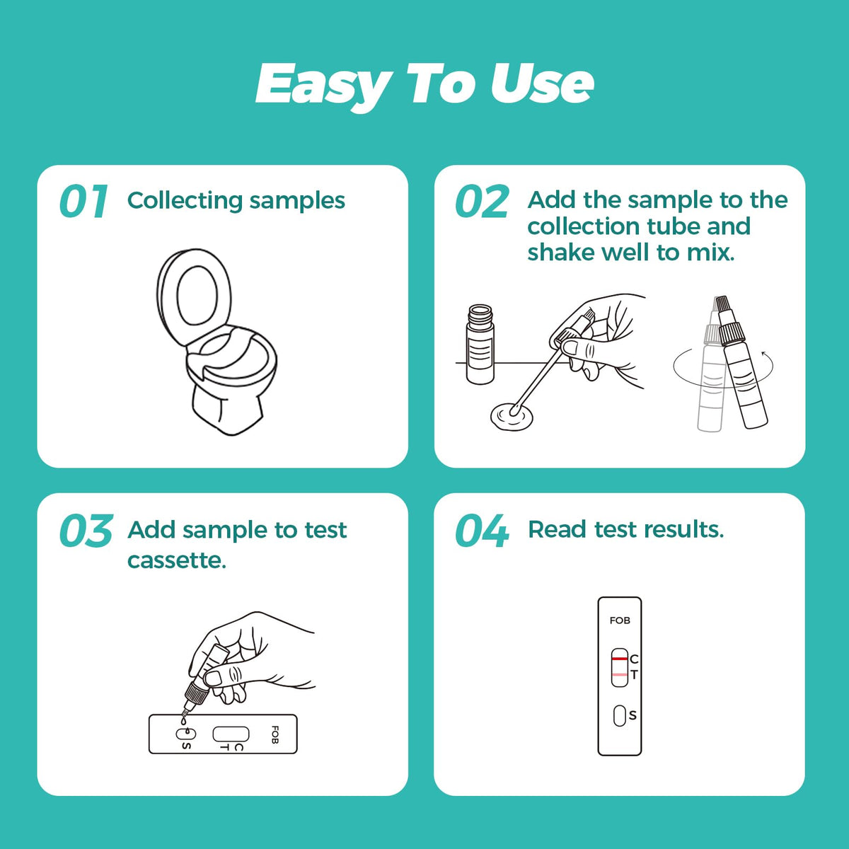 2-Pack Immunochemical Fecal Occult Blood Home Test Kit G58884