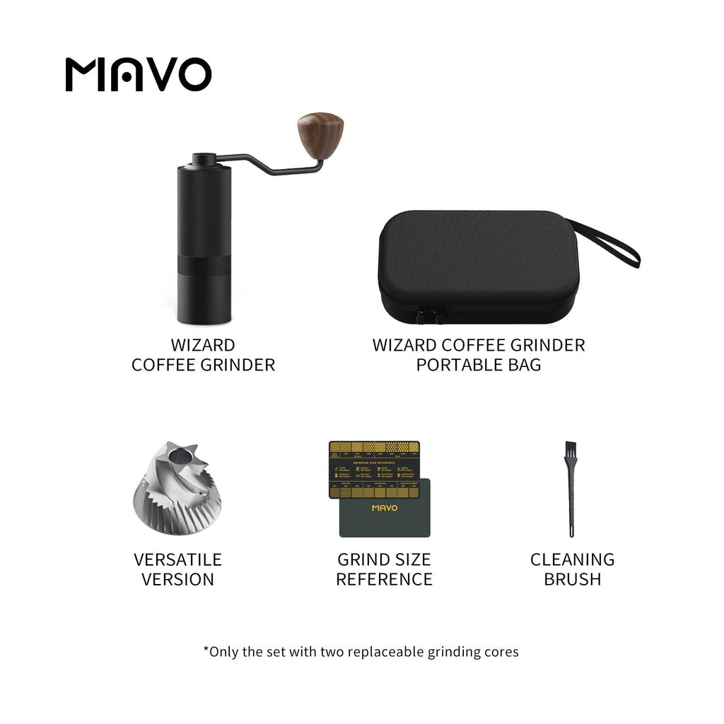 Manual Coffee Grinder 25g Stainless Steel Conical Burr Black X444
