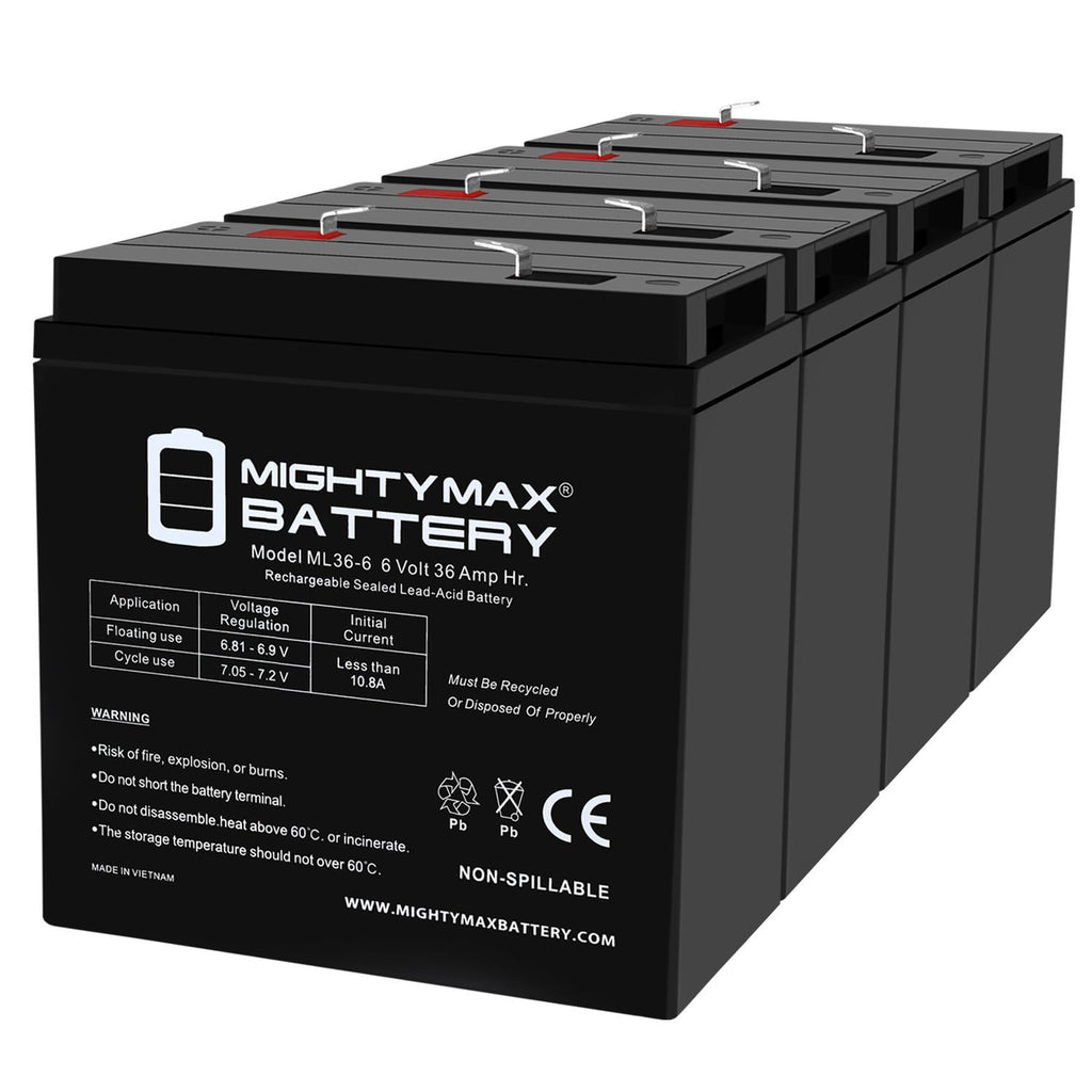 6V 36Ah AGM F2 Terminal Battery V857