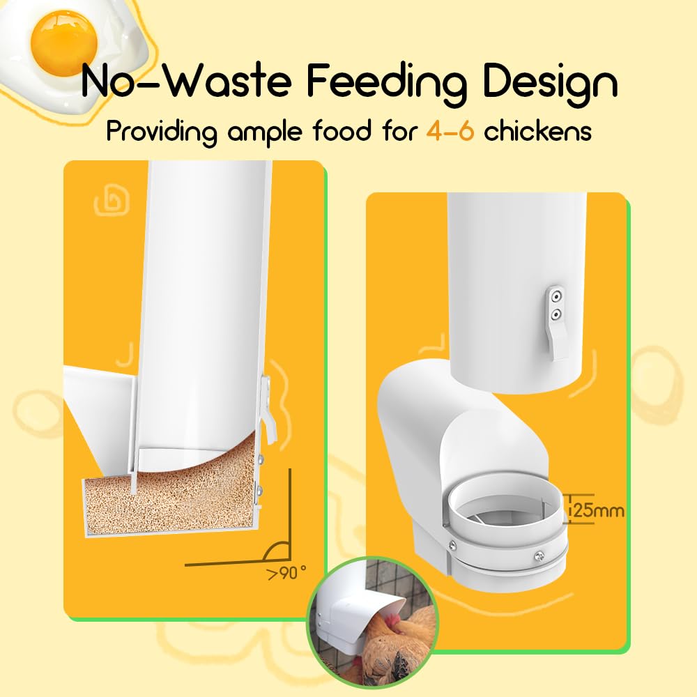 Automatic 7lb PVC Chicken Feeder H6678