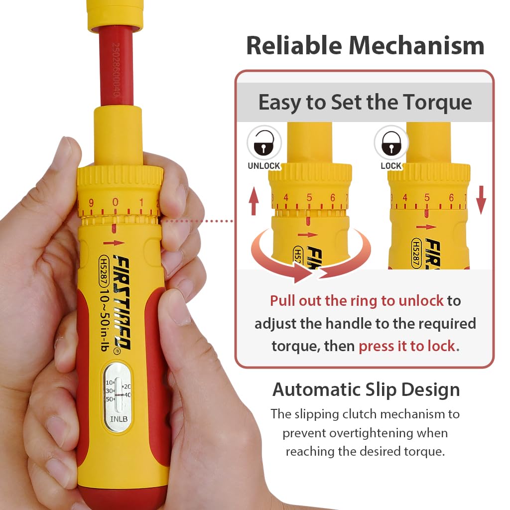 VDE Insulated Torque Screwdriver Set with 8 Bits A60618