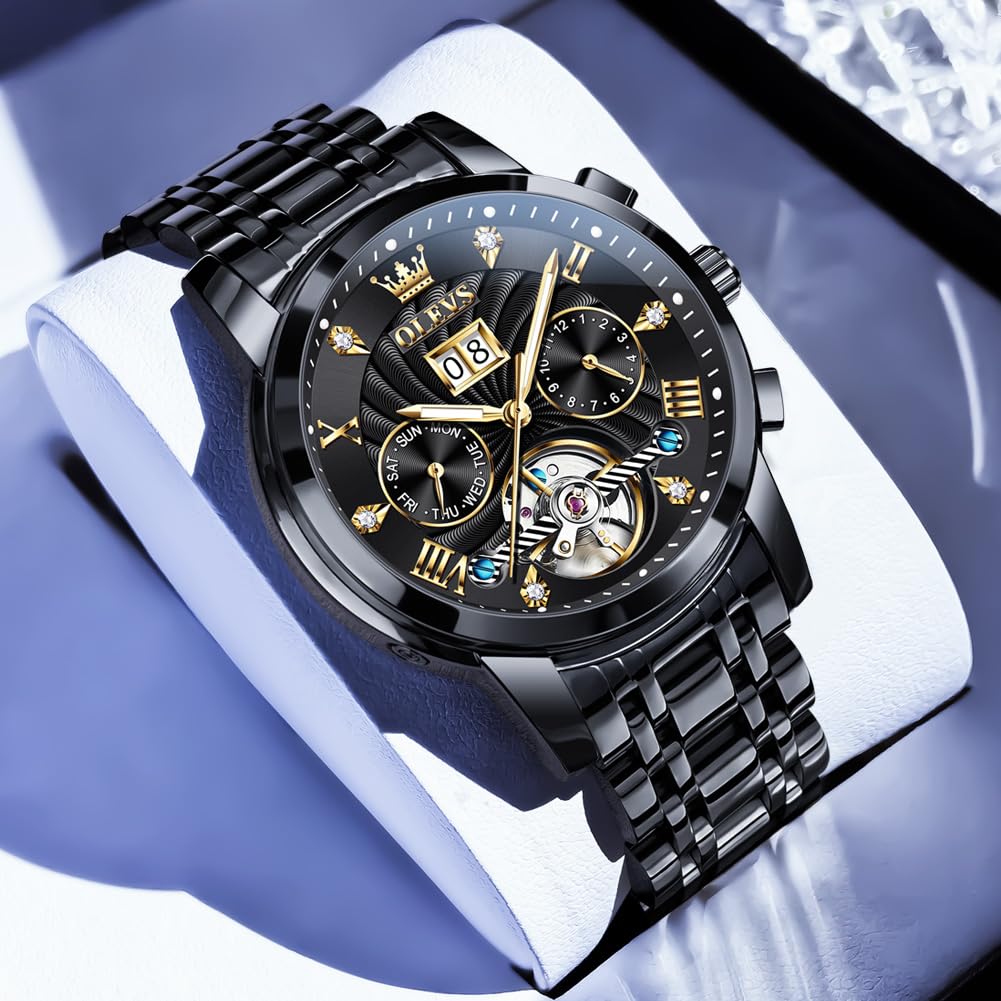 Waterproof Luminous Chronograph Calendar Wrist Watches B9873