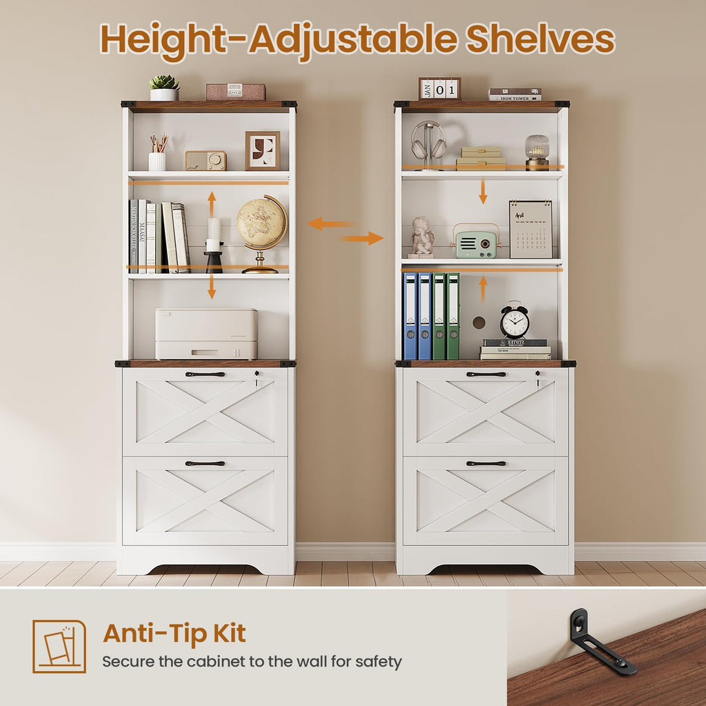 2 Drawer File Cabinet with Lock C929202