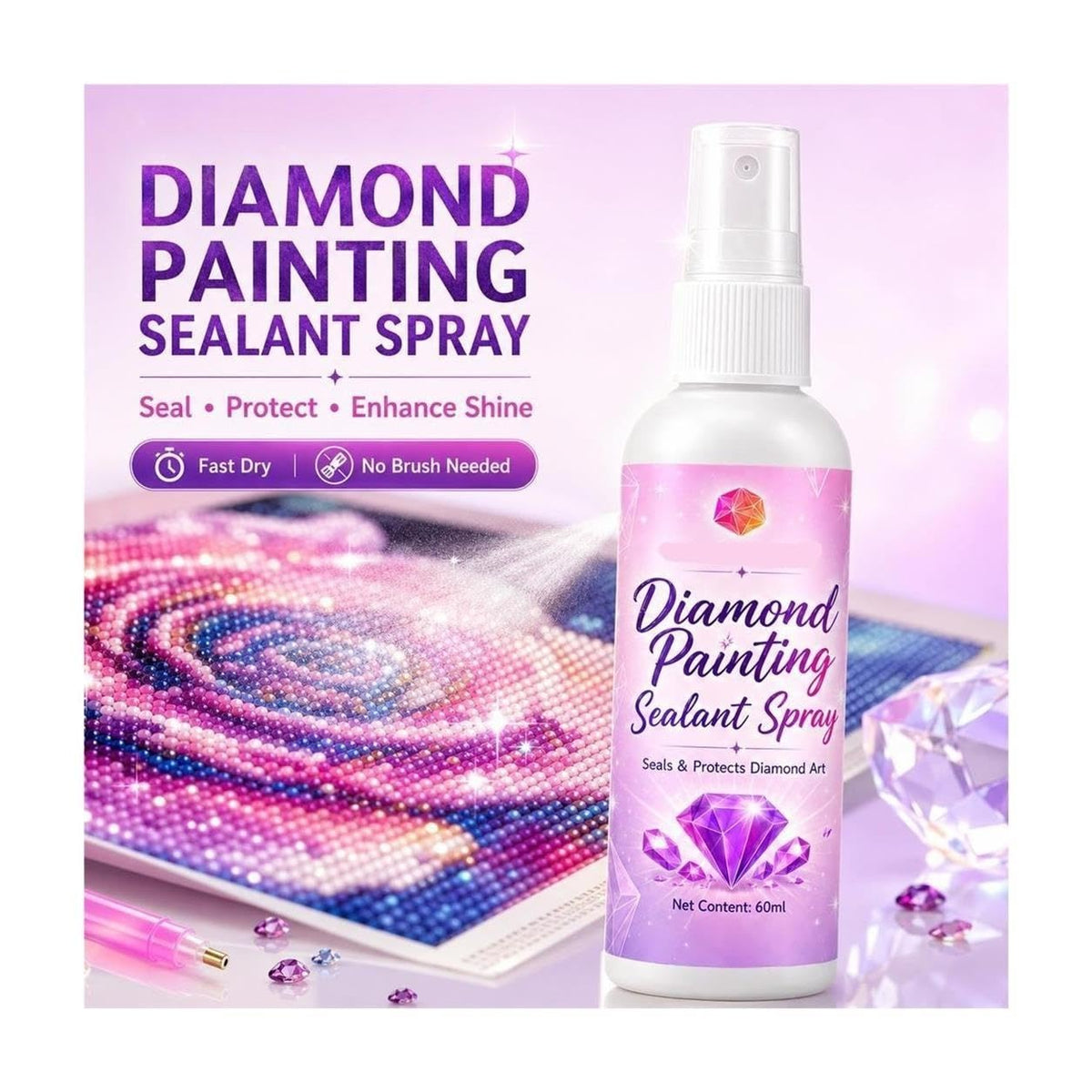 Diamond Painting Sealant Spray 4 Pack X4337