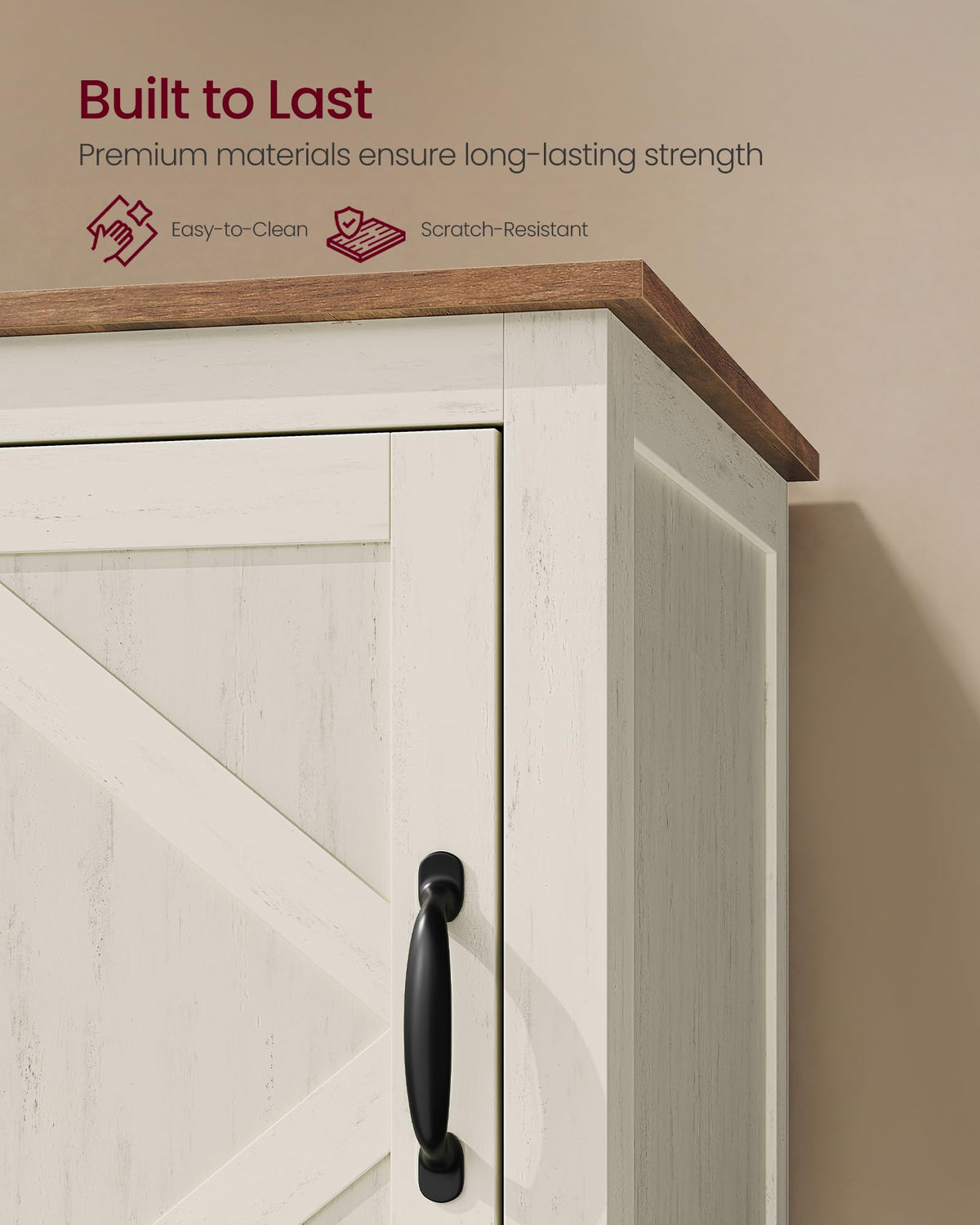 Side Table with Charging Station and Storage Cabinet X990