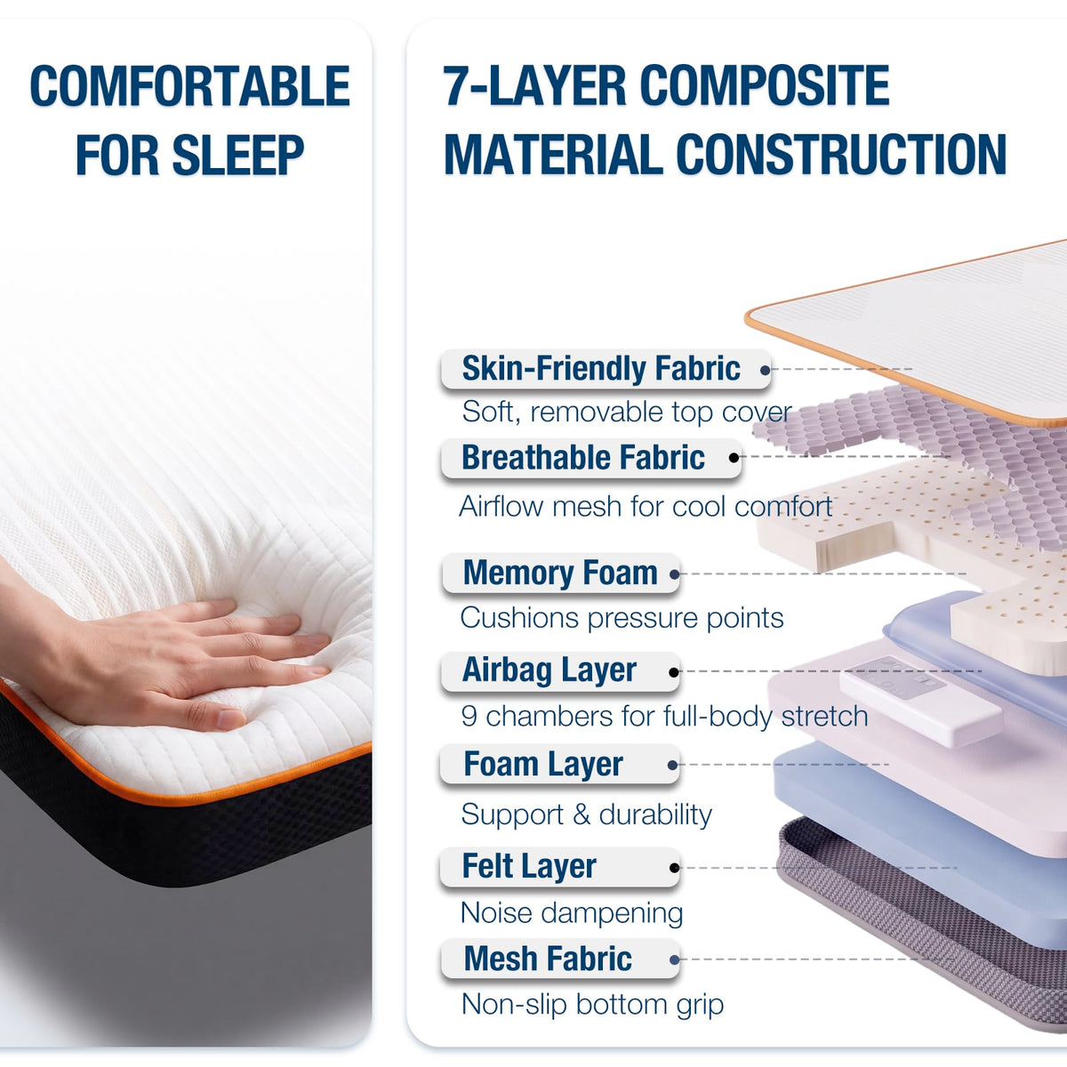 Twin XL Heating Massage Mat N859