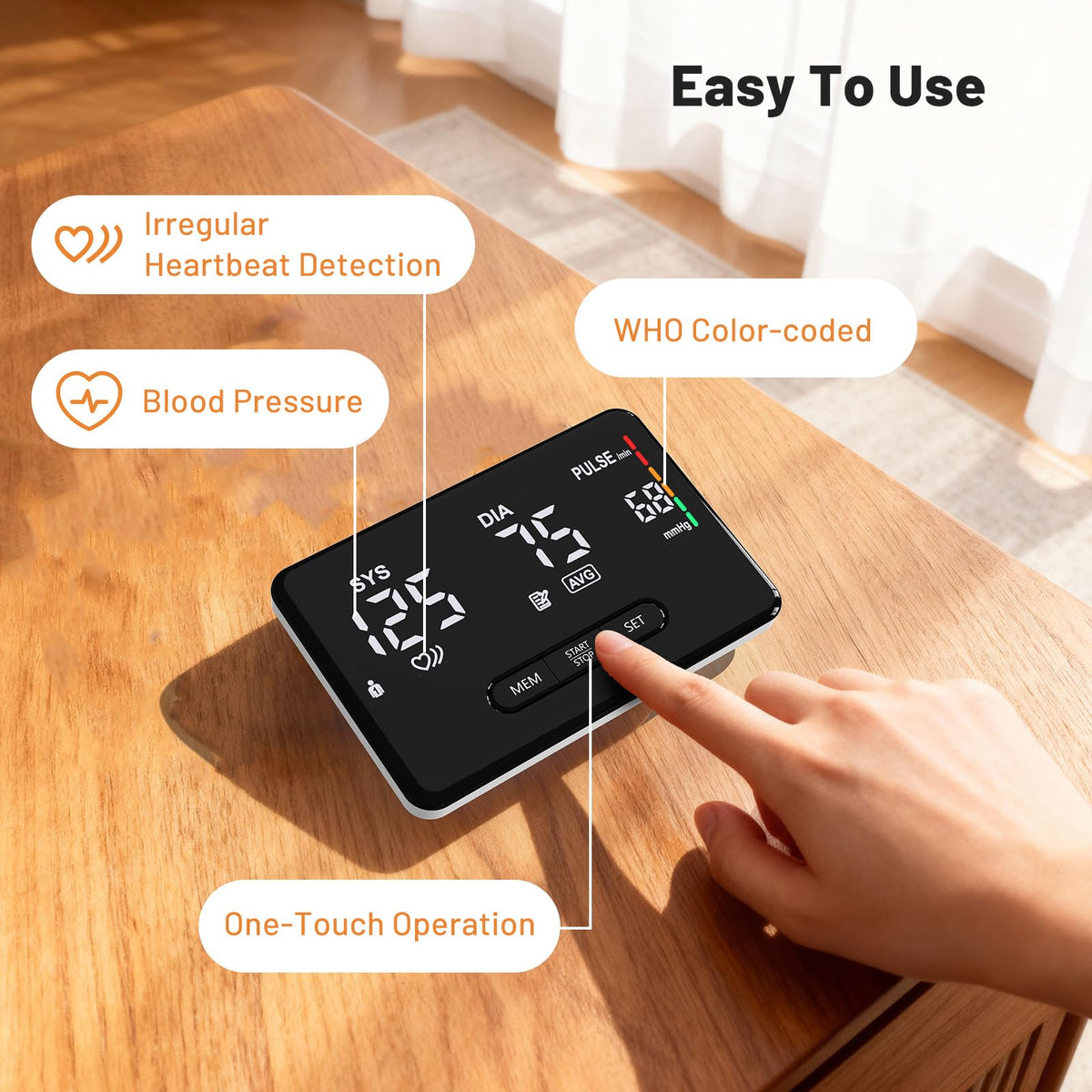 Smart Upper Arm Blood Pressure Monitor W8591