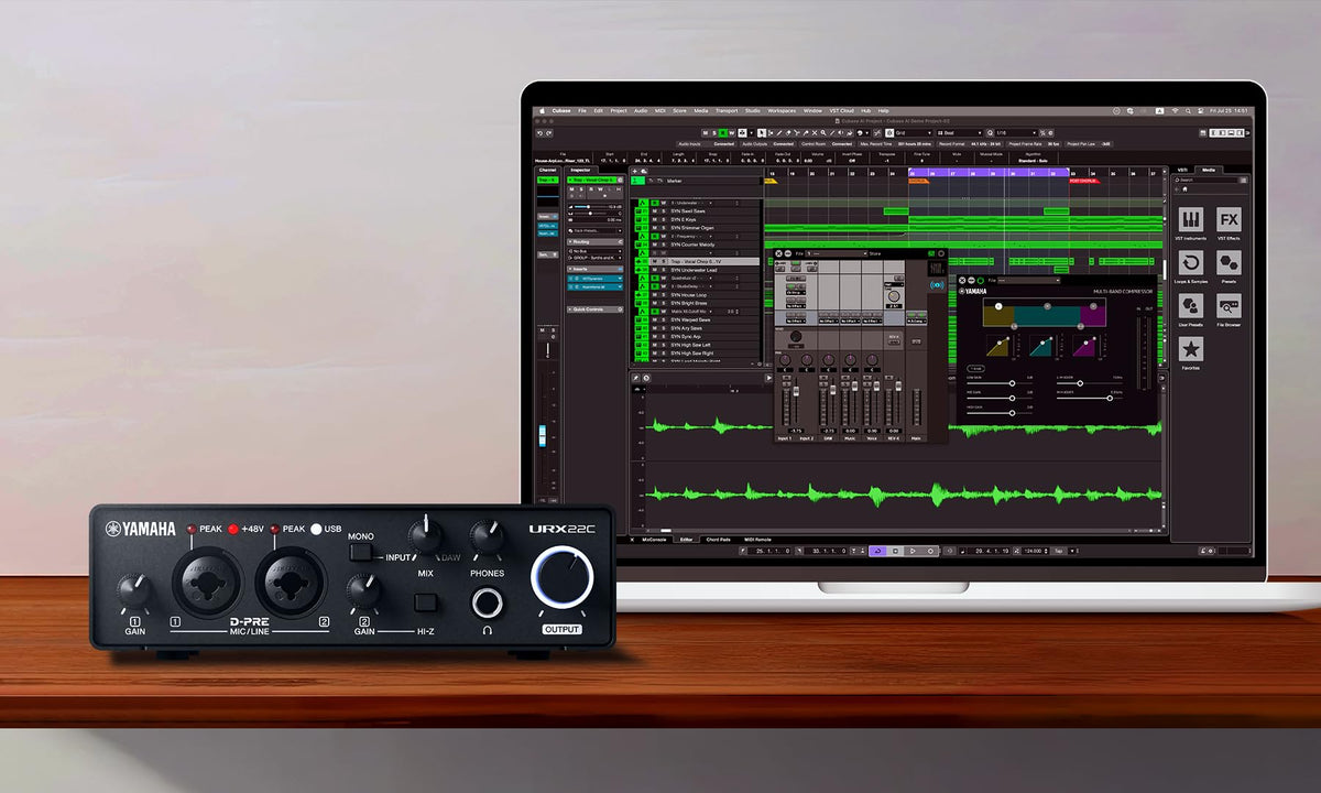 2-in/2-out USB-C Audio/MIDI Interface with 32-bit/192kHz Support, Black S272