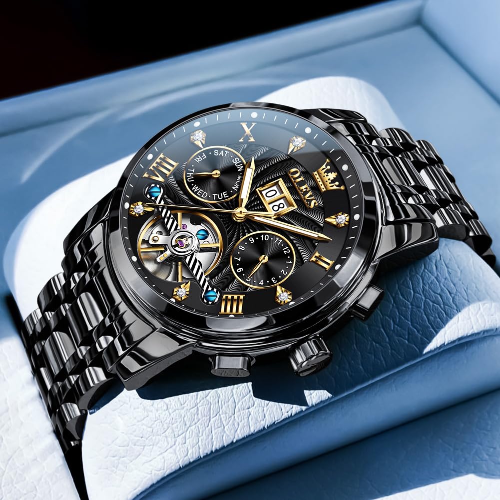 Waterproof Luminous Chronograph Calendar Wrist Watches B9873